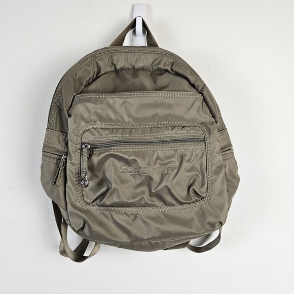 SAMSONITE Nylon Backpack Medium Green - Picture 1 of 9